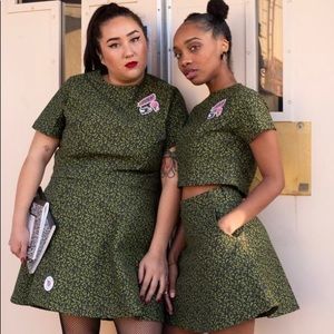 Dead Stock Top & Skirt Tuesday Bassen 3x Plus NWOT